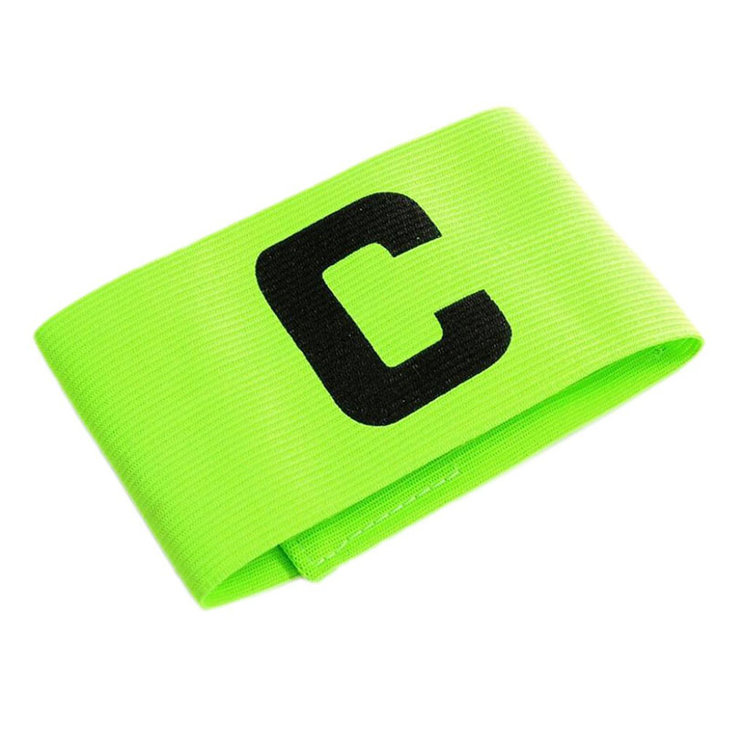 Anti-drop Design Green Elastic Soccer Captain Armband