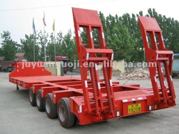 hot sale 8 axles heavy load lowboy semi trailer with ramp