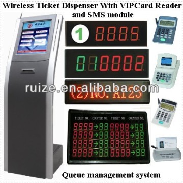 wireless queue system/queue management ticket dispenser LED queue system/wireless queue management system