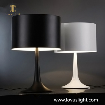 Classic black and white hotel villa table lamp simple atmosphere custom table lamp