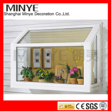 PVC Villa Bay Window /UPVC Profile Double Glass Vinyl Bay Fixed Window/Residential Use with Grills Design PVC Bay Window