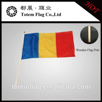 Romania Flag 12 by 18 Inch Hand Waving Flag