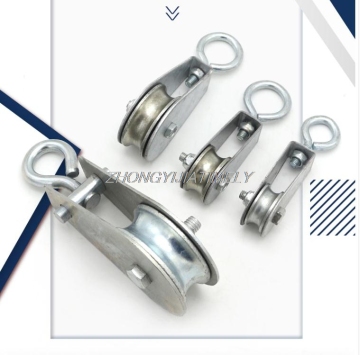 Crane cable hoisting pulleys, hoisting pulleys, ring bearing wheels, miniature steel wire rope pulleys
