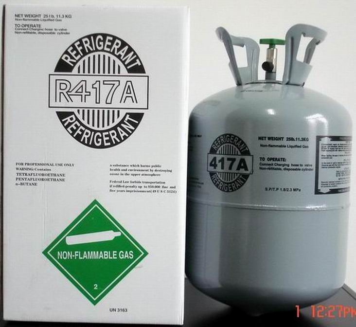 R417a Refrigerant -11.3kg packing R417a refrigerant