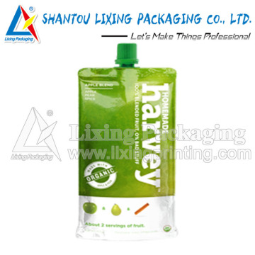 LIXING PACKAGING reusable spout pouch, reusable spout bag, reusable pouch with spout, reusable bag with spout