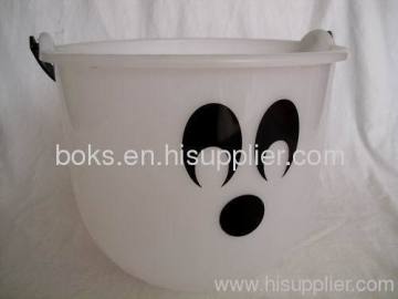 Halloween White Plastic Pail?