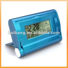 WEATHER STATION CLOCK WITH LCD DISPLAY
