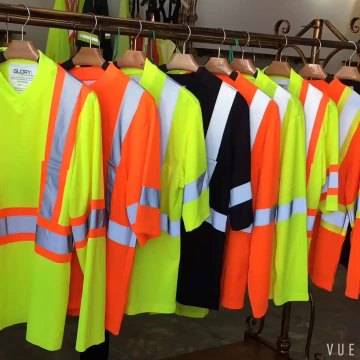 High visibility reflective t-shirt work uniform safety construction t shirts