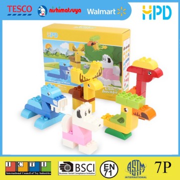 Funny animal toy building block from shantou