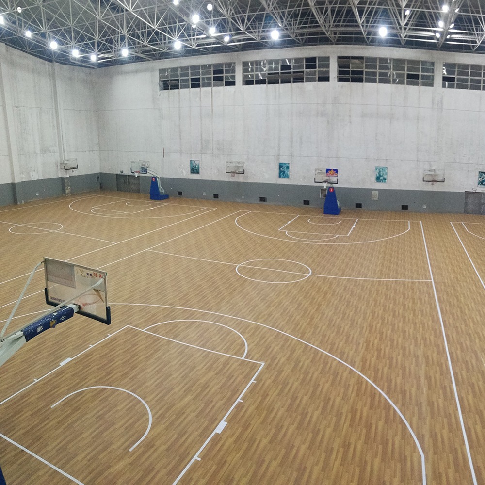 الأرضيات الداخلية PVC لملعب كرة السلة