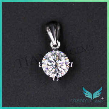 lab created diamonds synthetice gemstone E F color 1 carat gold moissanite diamond pendants