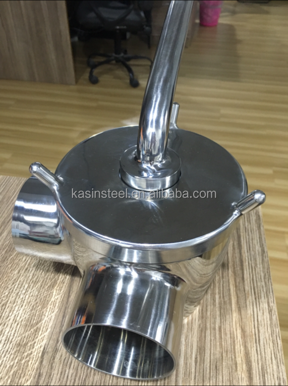 Sanitary Stainless Steel Valve Hand operated Threaded Welded Plug Valve