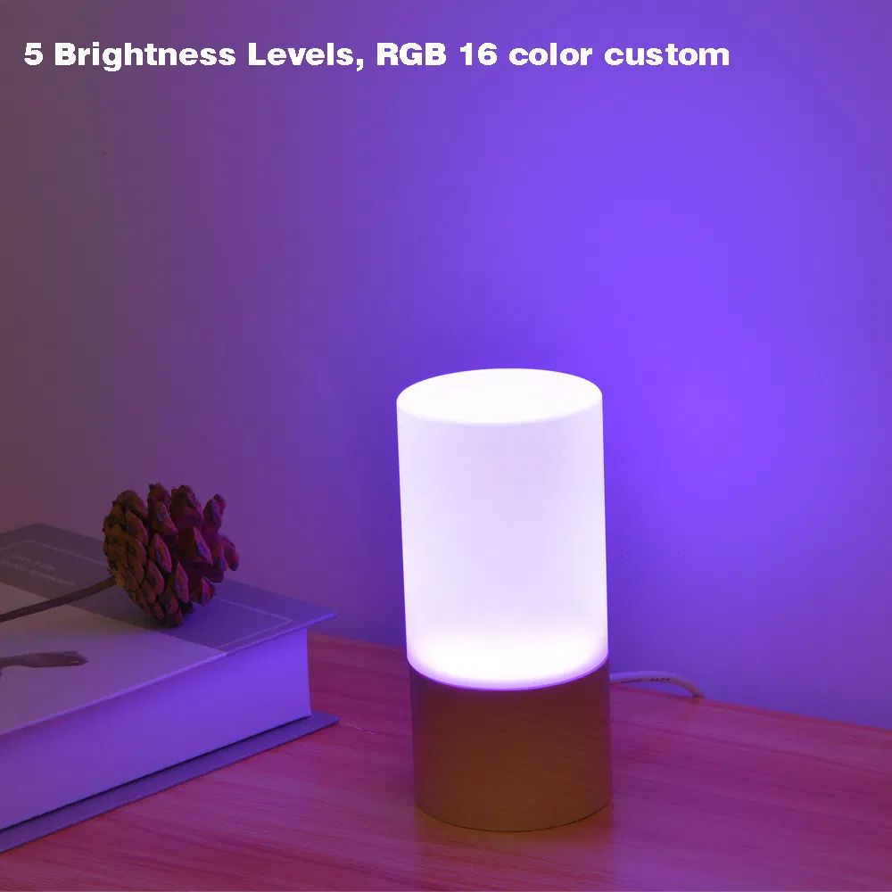 Innovative Solid Wood LED Night Light for Home Decor