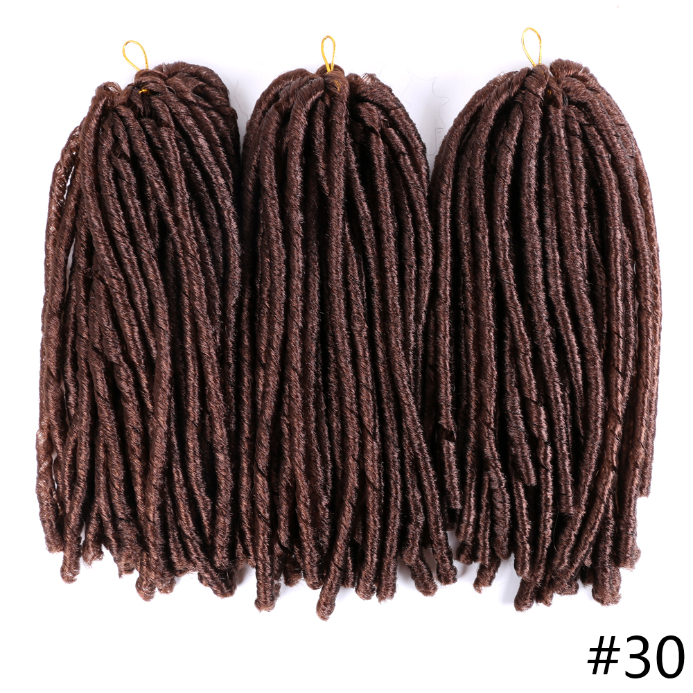 MYZYR soft faux locs crochet hair braiding hair extension jamaican bounce 14INCH 15 roots/pack crotchet braids synthetic goddess