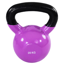 28KG Purple Vinyl Coated Kettlebell