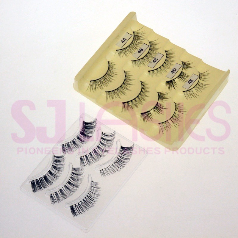 Private Labeling 100% Double-layered Hand-tied Makeup Eyelashes