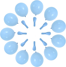 Light blue macaron latex balloons