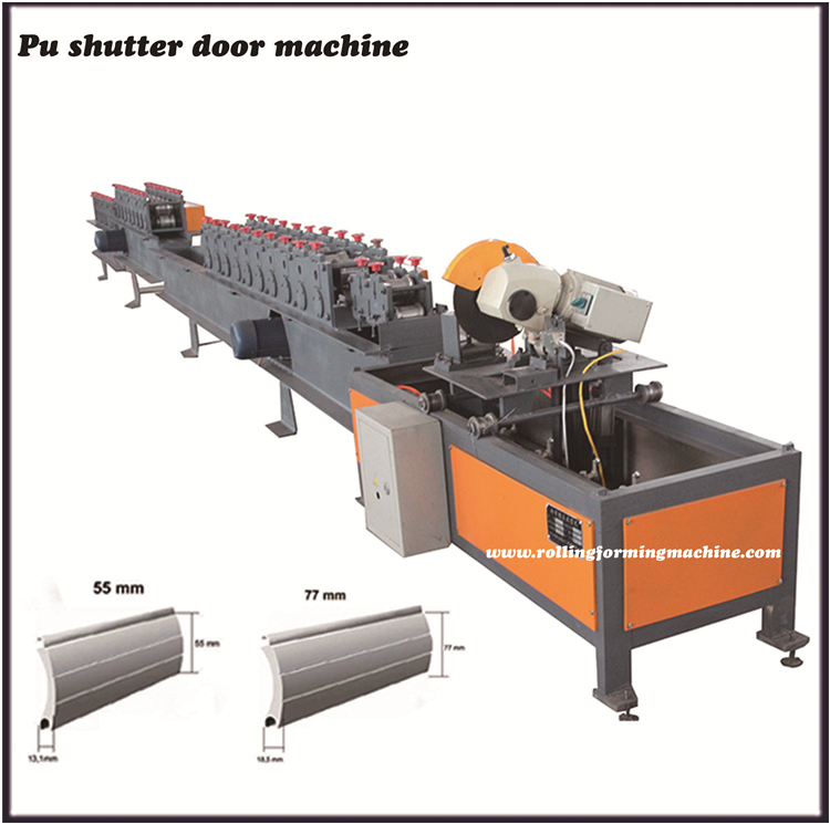 Steel roller shuttering door roll forming production line shutter machine making