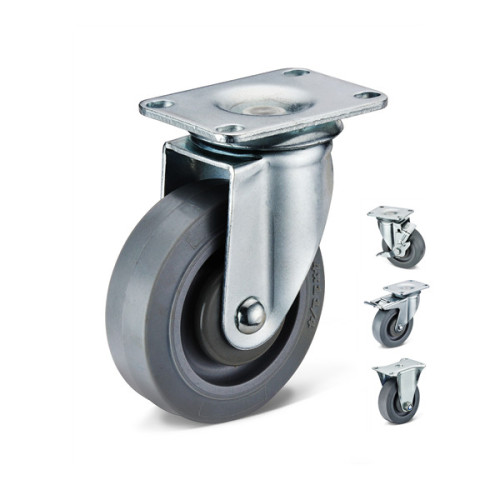 3/3.5/4/5 Inch Thermoplastic Rubber Roller Bearing Caster