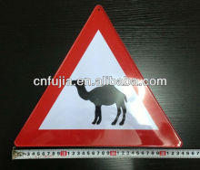 triangle tin sign road sign animal printed sign