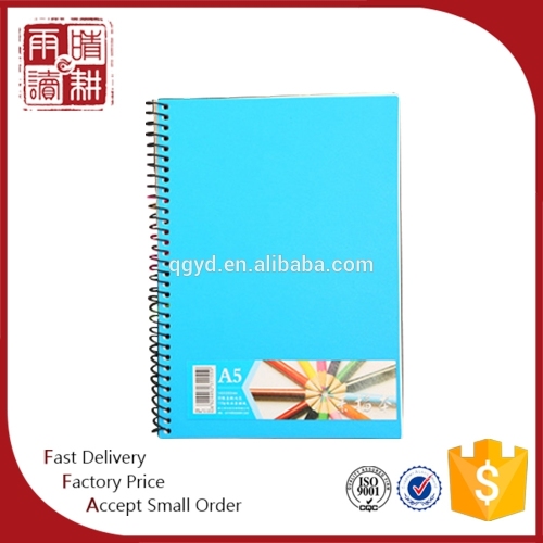 A6A5A4 Plastic cover spiral sketch notebook