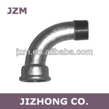 Galvanised/Black Malleable Iron Pipe Fitting Long Sweep Bend Male and Female 45 Degree ASTM A197