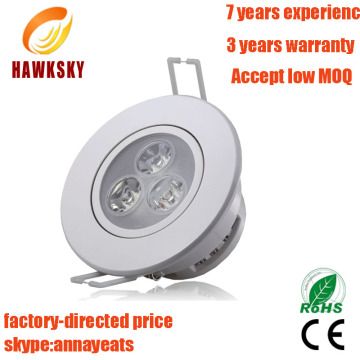 factory directed-price 3w Led downlight