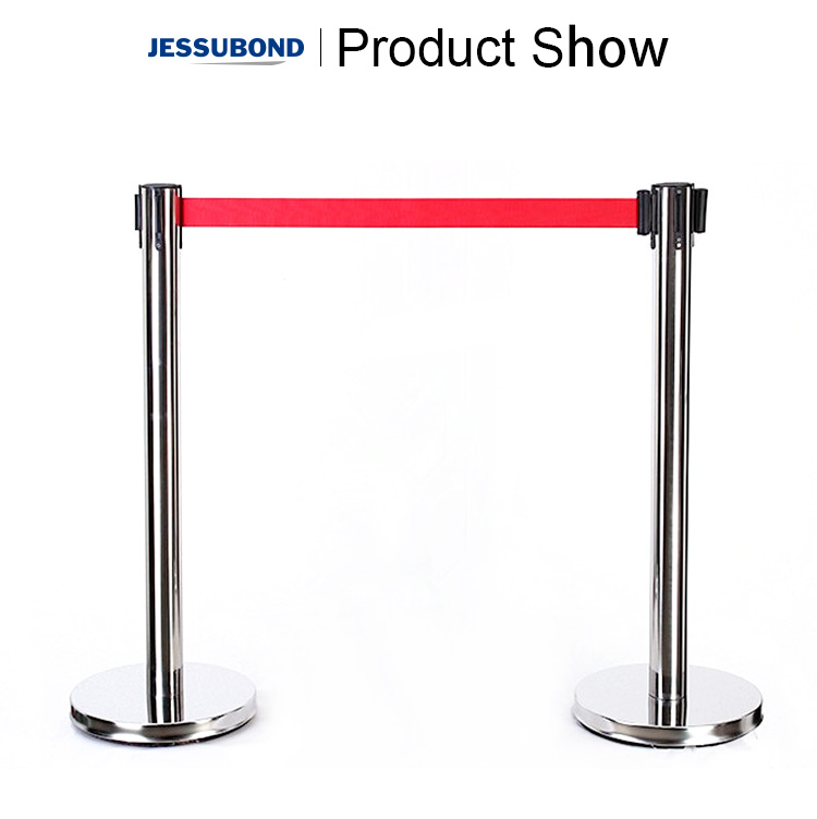 Stainless Steel Plastic Portable Retractable Crowd Control Barrier Pole Barrier Queue Stand, retractable barriers/