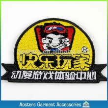 custom sew on hand embroidery badges for clothing