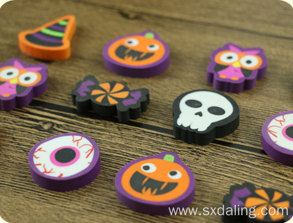 Different Shape Cleaning Eraser For Halloween