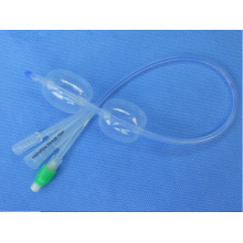 100% Silicone Made Double Balloon Foley Catheter