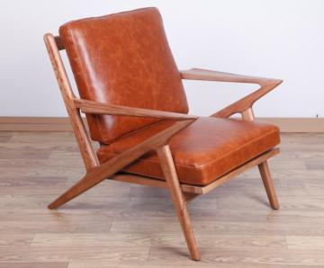 Full Vintage leather Selig lounge chair