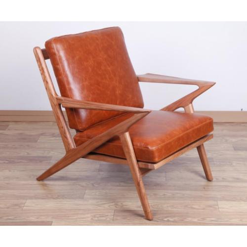 Full Vintage leather Selig lounge chair