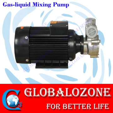 High efficiency ozone mixing device gas liquid mixing pump