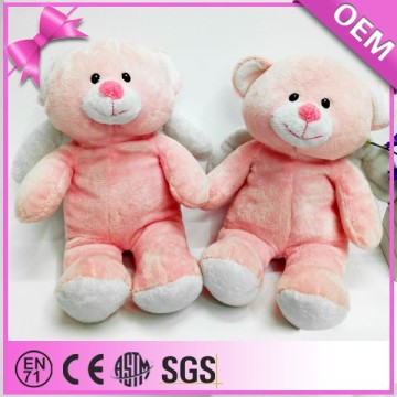 Oem Stuffed Bear Funny Plush Cuddly Angle Teddy Bear