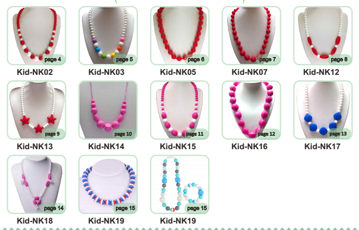 बेबी Teething हार Baby Teething Necklace