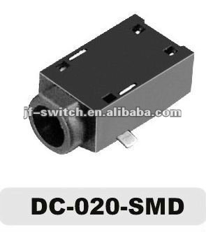 dc power jack connector DC-020-SMD