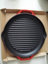 Home kitchen enamel Cast Iron non-stick grill pan