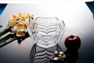 crystal glass sugar bowl
