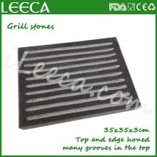 Restaurant black hot steak lava cooking stone