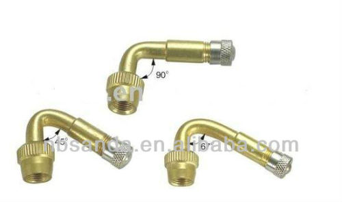 Brass tire valve extension