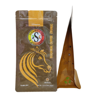 Side gusset 1kg coffee bag packaging plastic bag with zipper