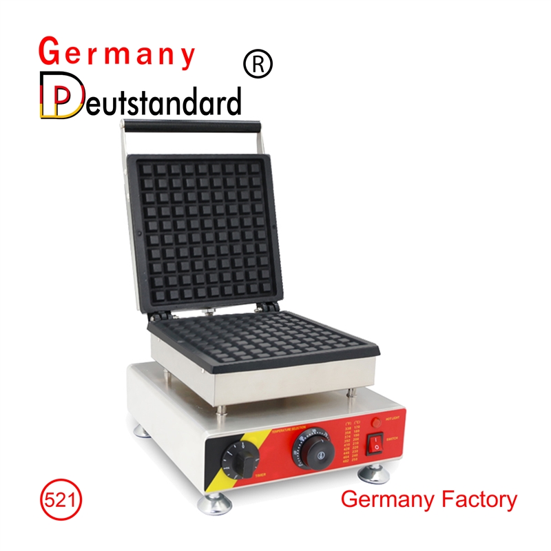 Quadratische Waffelmaschine Waffeleisen mit Edelstahl