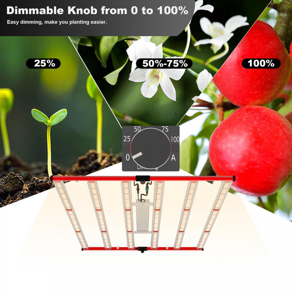 AGLEX 650W 800W 1000W VEG Bloom Full Spectrum LED Grow Plant Lights Bar för hydroponiskt växthus vertikalt jordbruk