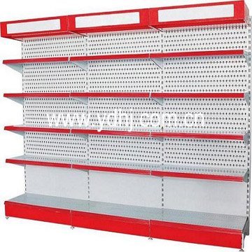 Punched hole back display rack