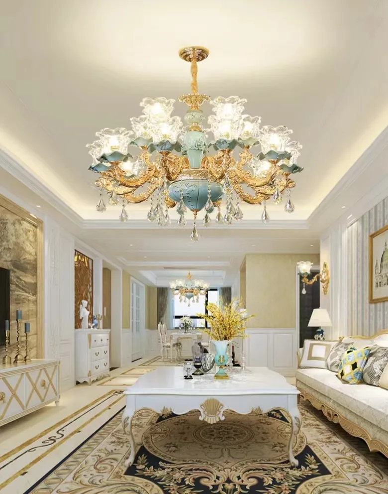 Elegant K9 Crystal Luxury Pendant Chandelier for Hotels