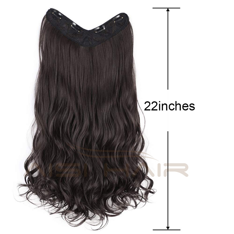 Aisi Hair Women 4 Clips Hair Extensions Natural Wavy Long High Temperature Fiber Synthetic Clip In Hairpieces