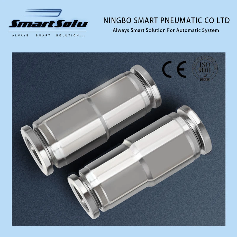 Stainless Steel Straight 304/316 Quick Push in Pneumatic Fitting