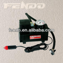 12v auto tyre inflator with cigarette plug and gauge