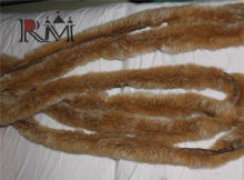 Hat accessories rabbit fur strips for hood rabbit strips